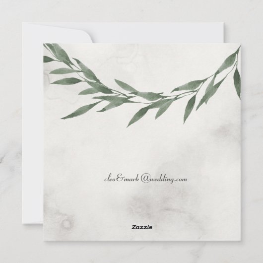 SQUARE INVITE Classic RUSTIC Feestdagenkaart (Achterkant)