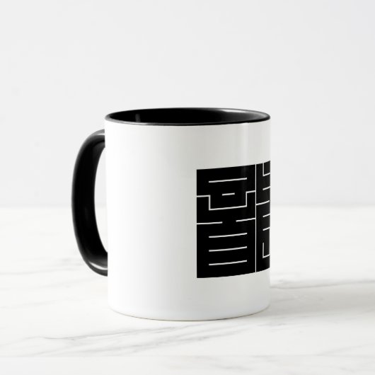 Square kanji-teken voor draak mok (Voorkant links)