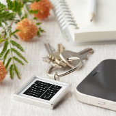 Square kanji-teken voor draak sleutelhanger (Zijkant)