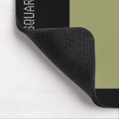 Square - Khaki en Black Muismat (Hoek)