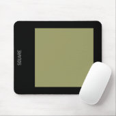 Square - Khaki en Black Muismat (Met muis)