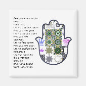 Square Khamsa Hand Magnet 1 Owner (Voorkant)