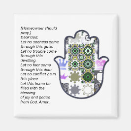 Square Khamsa Hand Magnet 1 Owner