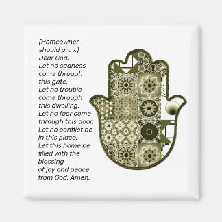 Square Khamsa Handmagneet 2 Eigenaar Opnieuw Bezoe Magneet