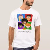 "Square Kinder" - Unisex T-shirt (Lichte kleuren) (Voorkant)