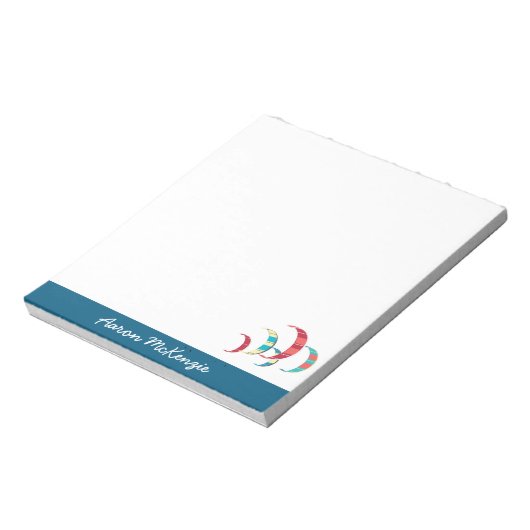 Square Kite Surfing Notitieblok (Linkerzijde)