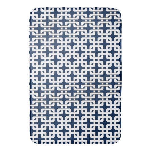 Square Knot Pattern Badmat (Voorkant Verticaal)