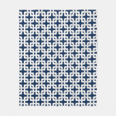 Square Knot Pattern Fleece Blanket Deken (Voorkant)