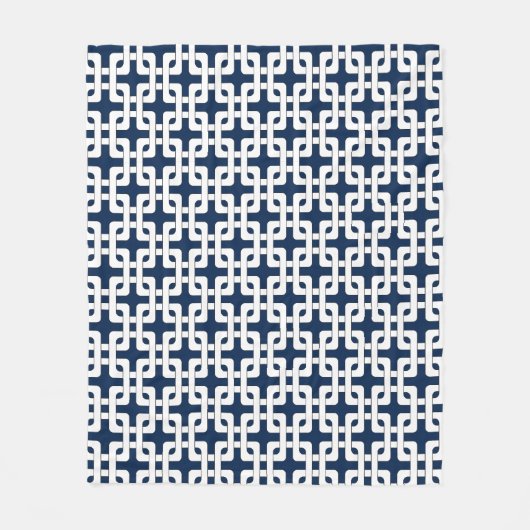Square Knot Pattern Fleece Blanket Deken (Voorkant)