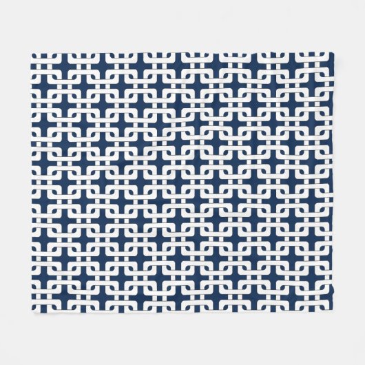 Square Knot Pattern Fleece Blanket Deken (Voorkant (Horizontaal))