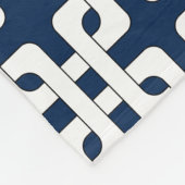 Square Knot Pattern Fleece Blanket Deken (Hoek)