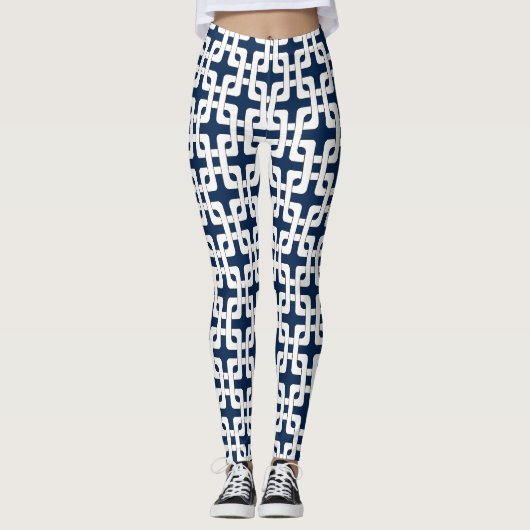 Square Knot Pattern Leggings (Voorkant)