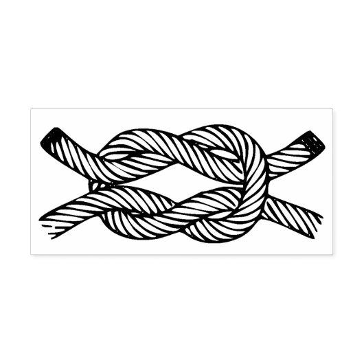 Square Knot Rubber Art Stamp Rubberstempel (Afrduk)