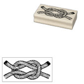 Square Knot Rubber Art Stamp Rubberstempel (Gestempeld)