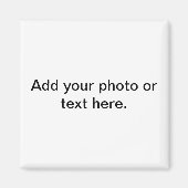 Square koelkast magnet (Voorkant)