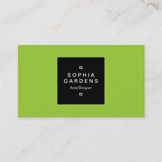 Square Label 01 - Martian Green (Voorkant)