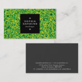 Square Label 01a - Green Marbling (Voorkant / Achterkant)