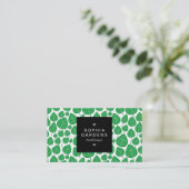 Square Label 01a - Leaf patroon 02 - Grass Green (Staand voorkant)