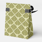 Square Leaf Pattern Gold Limoen Light Bedankdoosjes (Achterkant)