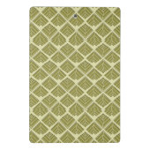 Square Leaf Pattern Gold Limoen Light Mini Klembord (Achterkant)