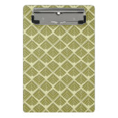 Square Leaf Pattern Gold Limoen Light Mini Klembord (Voorkant)