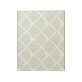 Square Leaf Pattern Gold Limoen Light Notitieblok (Linkerzijde)