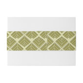 Square Leaf Pattern Gold Limoen Light Uitnodigingen Wikkel (Achterkant Voorbeeld)