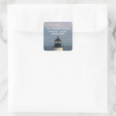 Square Lighthouse Return Address Label (Tas)