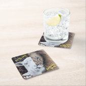 Square Lion en Lamb onderzetter; aanpasbaar Kartonnen Onderzetters (Insitu)