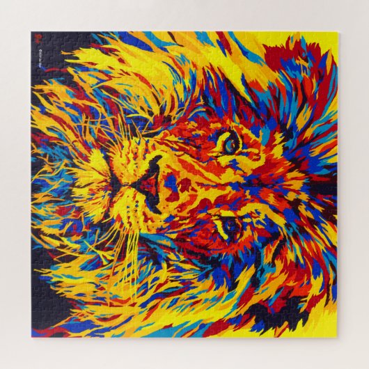 Square Lion Puzzle Legpuzzel (Horizontaal)