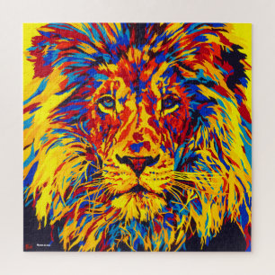 Square Lion Puzzle Legpuzzel