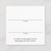 Square logo Afspraakherinnering Afsprakenkaartje (Achterkant)