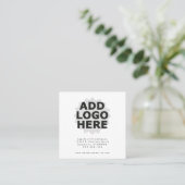 Square logo Afspraakherinnering Afsprakenkaartje (Staand voorkant)