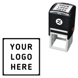 Square Logo Sjabloon Business Zelfinktende Stempel