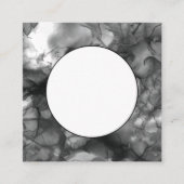 Square logo zwart en wit vierkante visitekaartje (Voorkant)