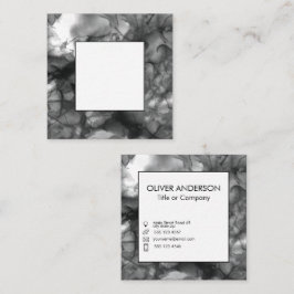 Square logo zwart en wit vierkante visitekaartje