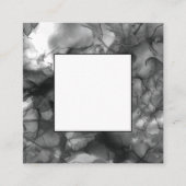 Square logo zwart en wit vierkante visitekaartje (Voorkant)