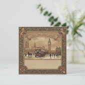 Square London Card - Christmas Feestdagenkaart (Staand voorkant)