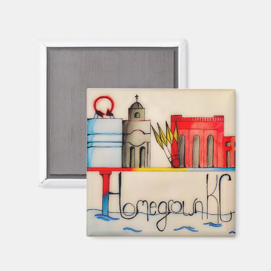 Square Magnet (Voorkant / Achterkant)