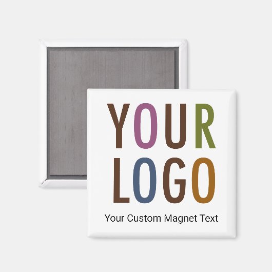 Square Magnet Custom Business Logo Promotie (Voorkant / Achterkant)