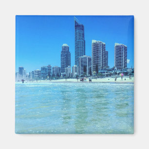 Square Magnet met een uitzicht Surfers Paradise.
