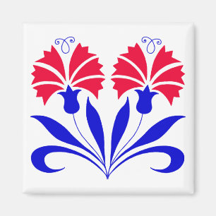 Square Magnet met Sloveense landen