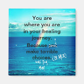 Square Magnet Rainbow en Ocean beroemd gemaakt doo (Voorkant)