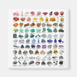 Square Magnet The Crystal Collectie Rainbow Rocks