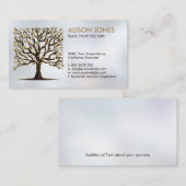 Square marmer - Golden Butterflies Visitekaartje (Voorkant / Achterkant)