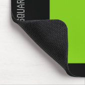 Square - Martian Green en Black Muismat (Hoek)