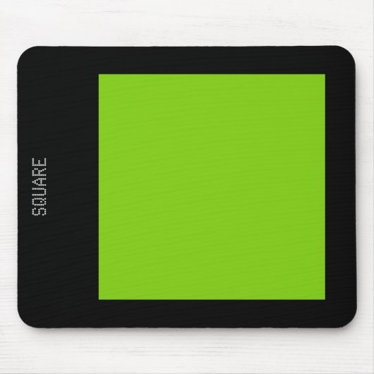 Square - Martian Green en Black Muismat (Voorkant)