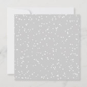 Square Merry White Script Holiday Card (Achterkant)