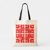 Square Mesh Canvas tas (Achterkant)