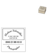Square Mini-stempel Ideaal voor fotograaf Rubberstempel (Gestempeld)